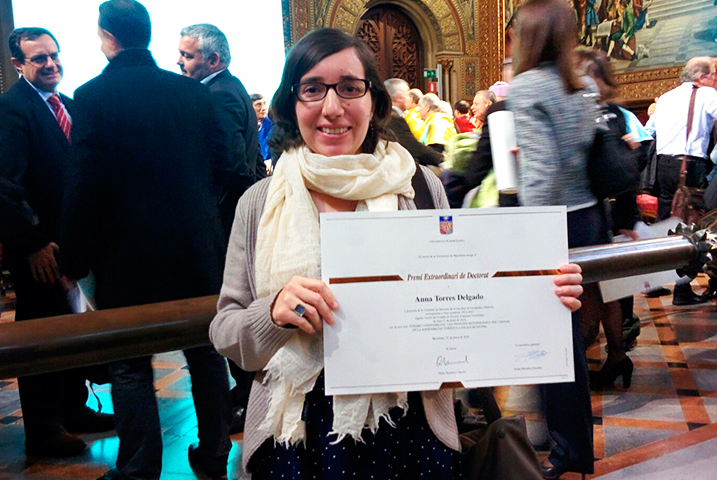 Fotografía de: La tesis de Anna Torres recibe el premio extraordinario de doctorado | CETT